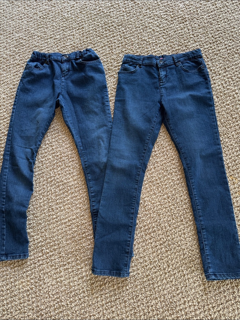 The Children’s place girls dark denim adjustable jeans size 12 like new